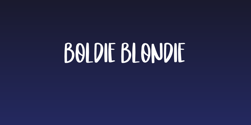 Boldie Blondie Social Header