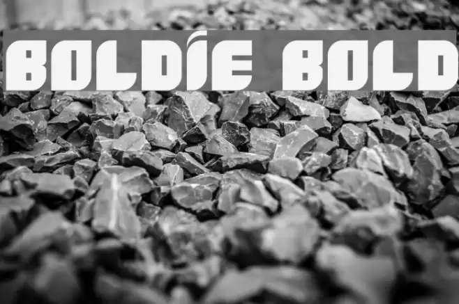 Boldie Bold Font examples