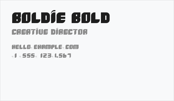 Boldie Bold Business Card