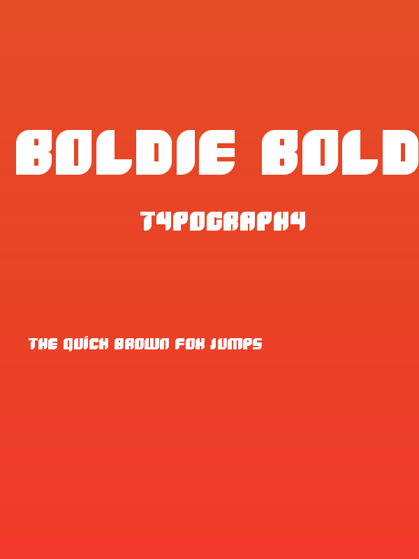Boldie Bold Poster