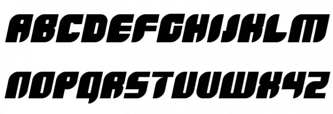 Boldie Italic Schriftart Groß