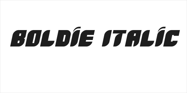 Boldie Italic Logo