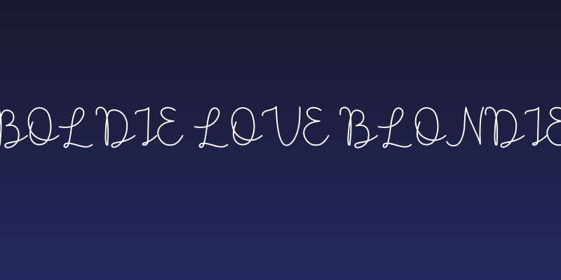 Boldie Love Blondie Social Header