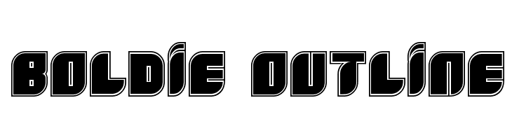 Boldie Outline Font