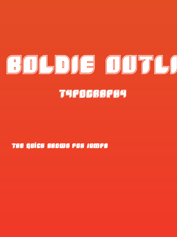 Boldie Outline Poster