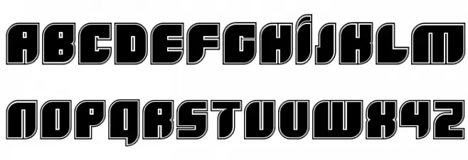 Boldie Outline Шрифта строчной