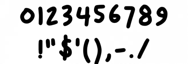 Boldie Regular Font OTHER CHARS