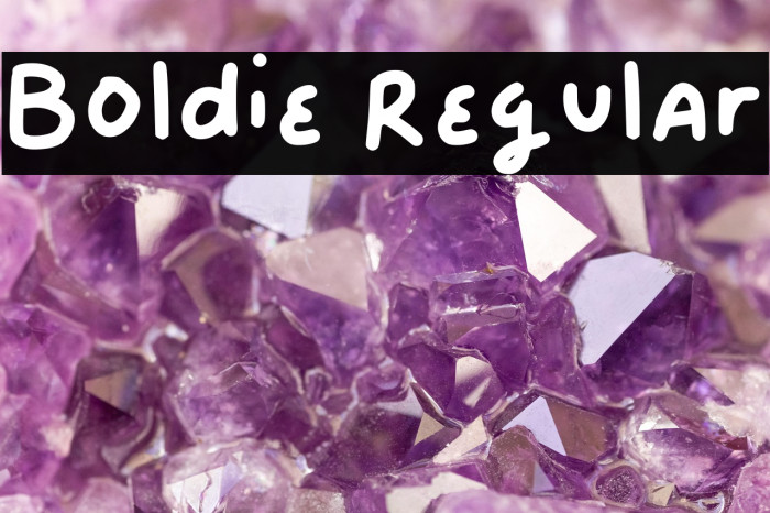 Boldie Regular Example 1