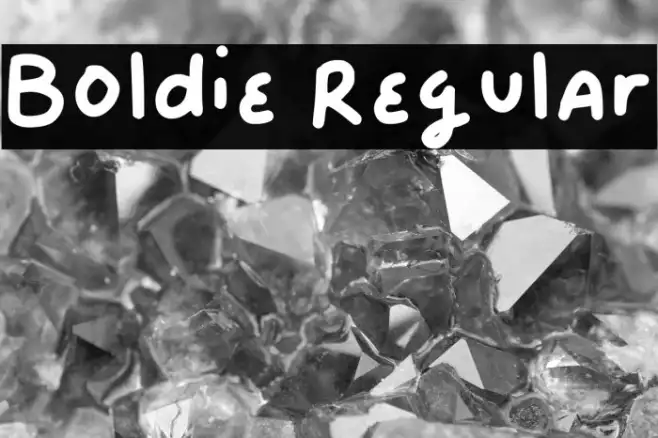 Boldie Regular Example 1