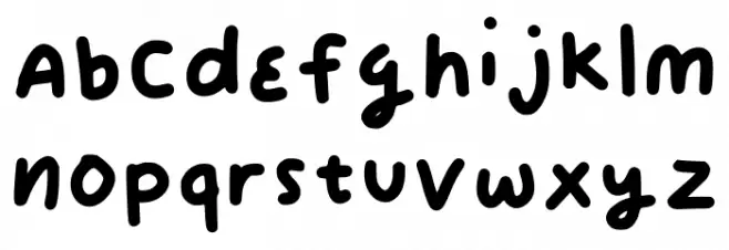 Boldie Regular Font LOWERCASE