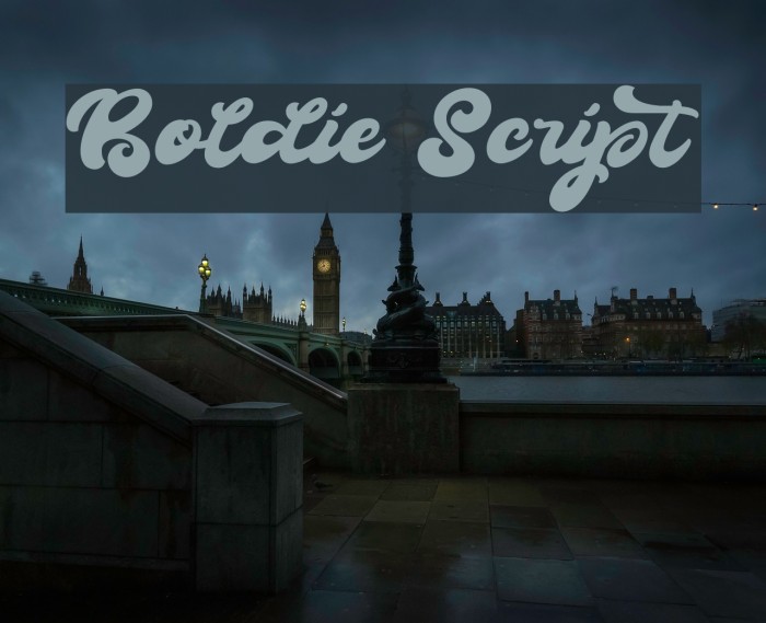 Boldie Script Font examples