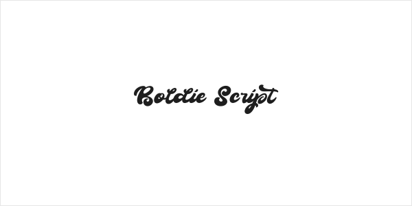 Boldie Script Logo