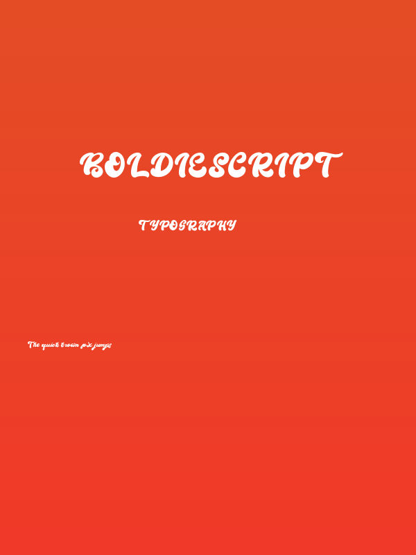 BoldieScript Poster