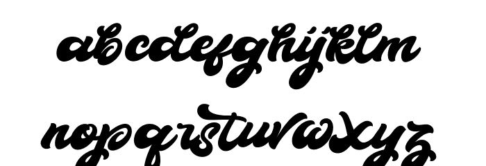 BoldieScript Font LOWERCASE