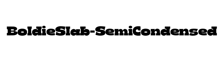 BoldieSlab-SemiCondensed  Frei Schriftart Herunterladen