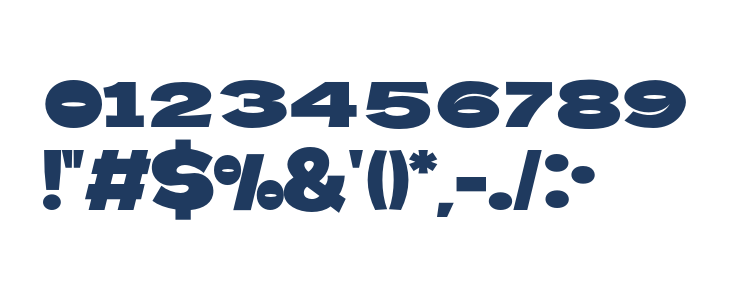 BoldieSlab-SemiCondensed Other Characters