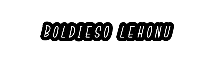 Boldieso Lehonu  Frei Schriftart Herunterladen