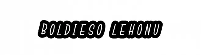 Boldieso Lehonu  Fuentes Gratis Descargar