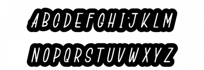 Boldieso Lehonu Schriftart Groß