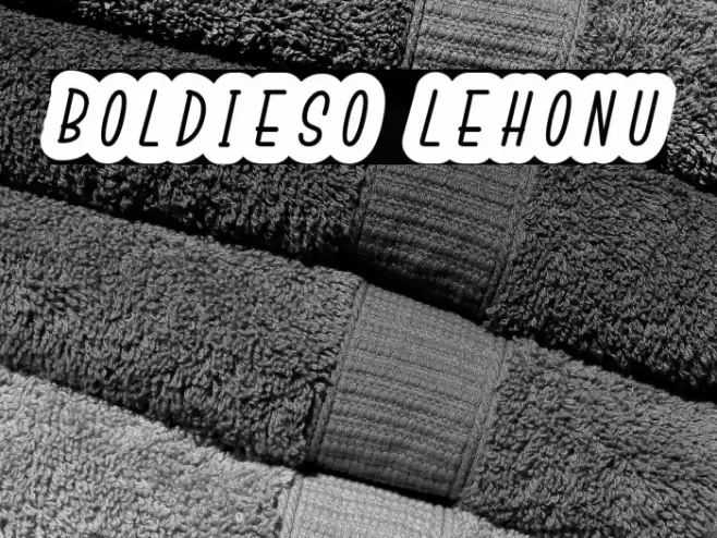 Boldieso Lehonu Font examples