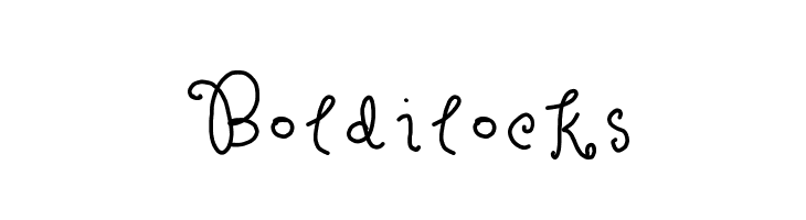 Boldilocks Font