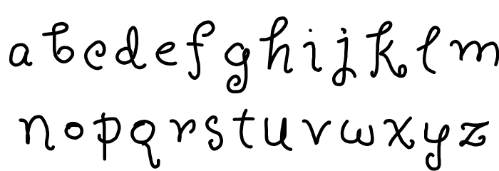 Boldilocks Font LOWERCASE