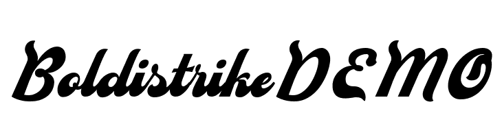 BoldistrikeDEMO  フリーフォントのダウンロード