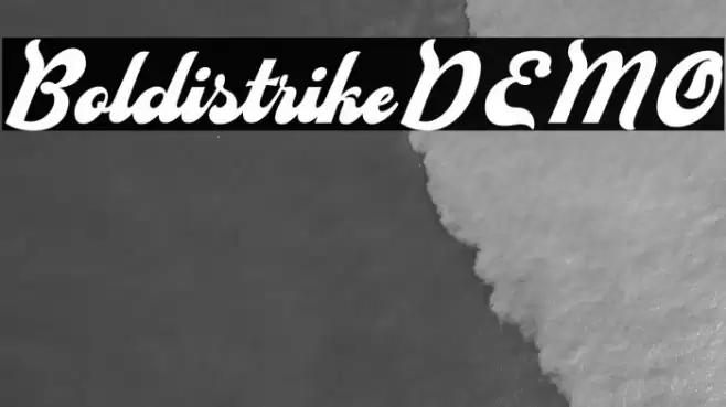 BoldistrikeDEMO Font examples