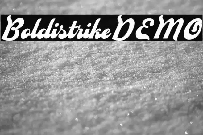 BoldistrikeDEMO Font examples