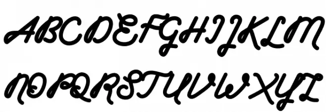 Boldline Free Version Шрифта ВЕРХНИЙ