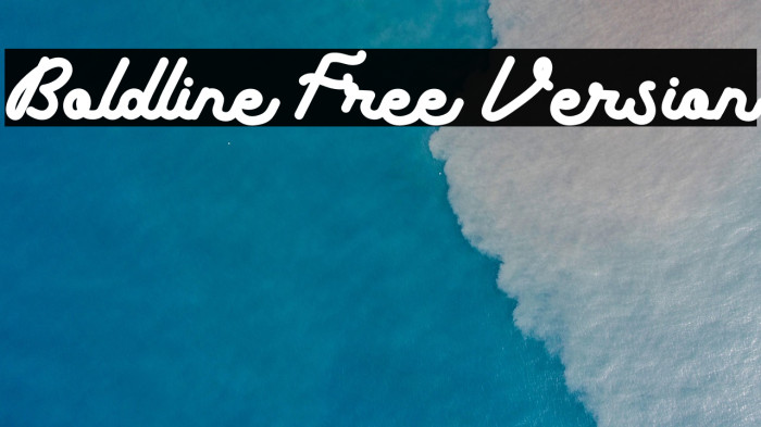 Boldline Free Version Example 1