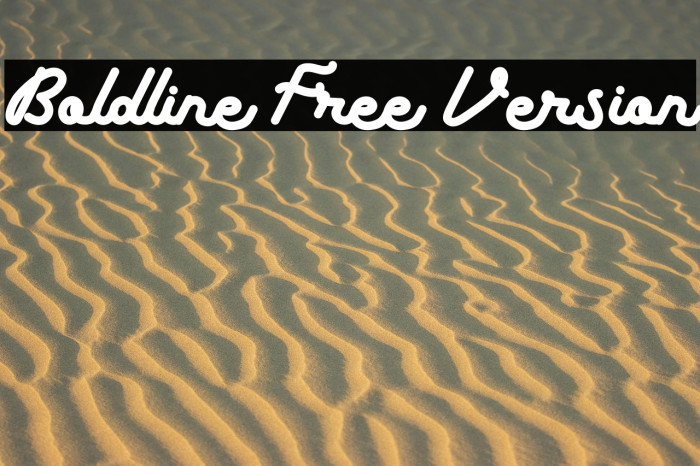 Boldline Free Version Example 3