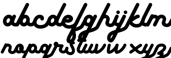 Boldline Free Version Font LOWERCASE