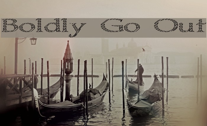 Boldly Go Out Font examples