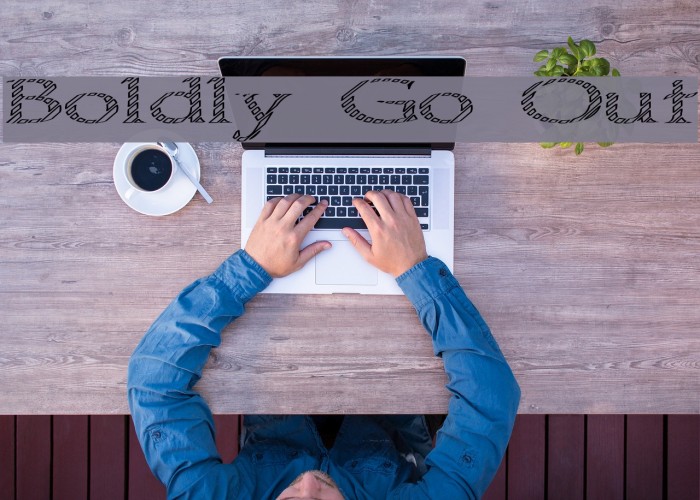 Boldly Go Out Font examples