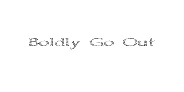 Boldly Go Out Logo