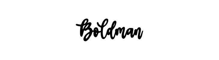 Boldman  免费字体下载
