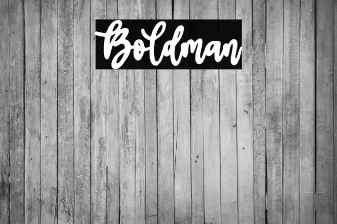 Boldman Font examples