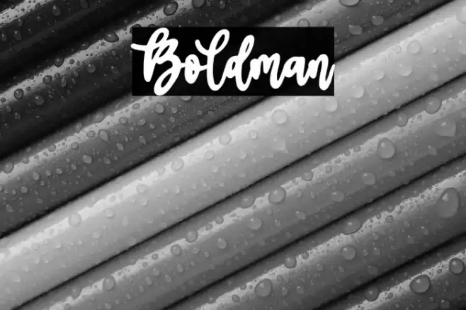 Boldman Font examples