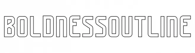 Boldness Outline  Frei Schriftart Herunterladen