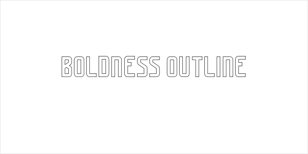 Boldness Outline Logo
