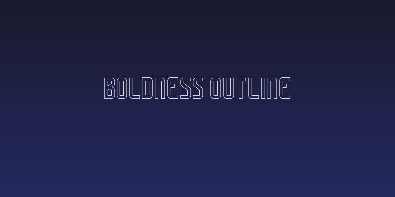 Boldness Outline Social Header
