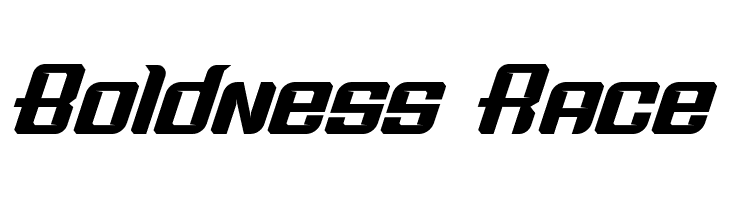 Boldness Race  Скачать бесплатные шрифты