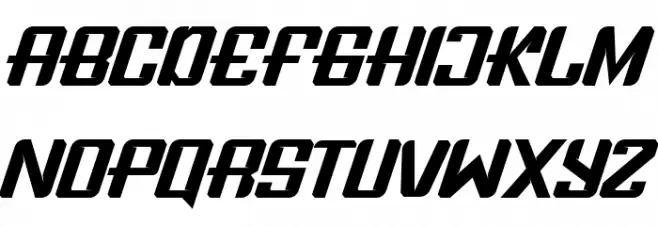 Boldness Race Schriftart Groß