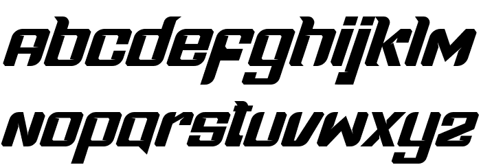 Boldness Race Font LOWERCASE
