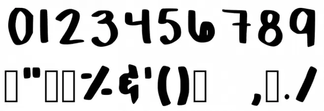 Boldness Regular Font OTHER CHARS