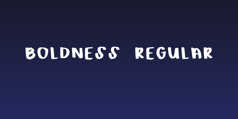 Boldness Regular Social Header