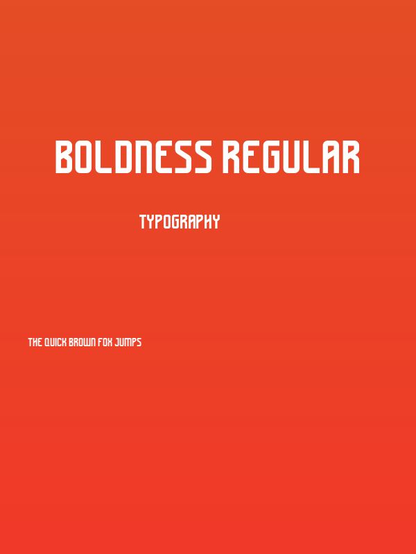Boldness Regular Poster