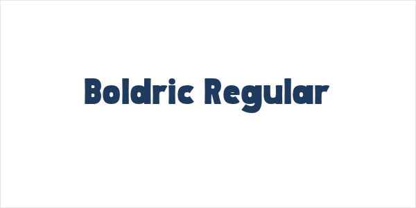 Boldric Regular Logo