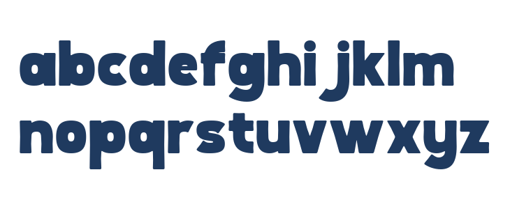 Boldric Regular Lowercase